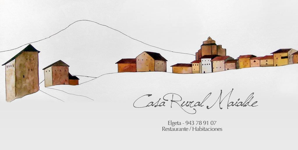 Casa Rural Maialde Elgeta Exteriör bild